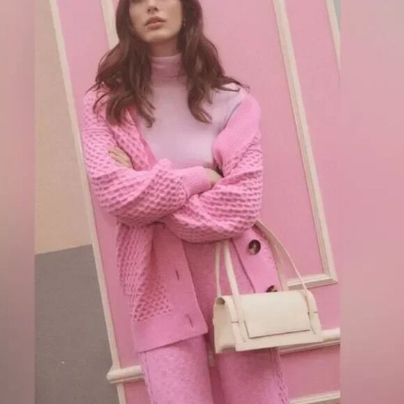 SPELL Highland Knit Pants, Fuschia, Size S/M - Picture 2 of 6